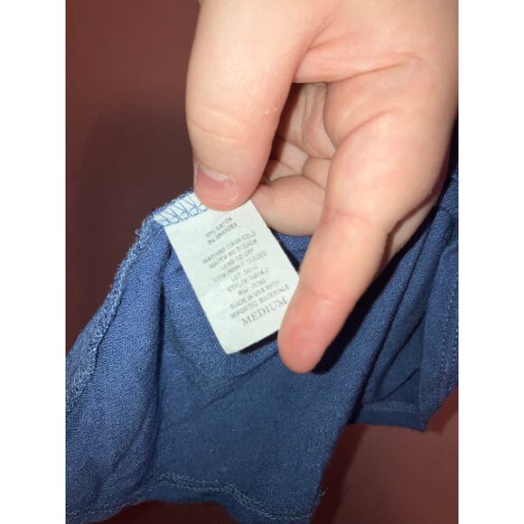 Olivia Rae Blue Stretchy Knit Mini Dress Size Medium - Picture 3 of 5